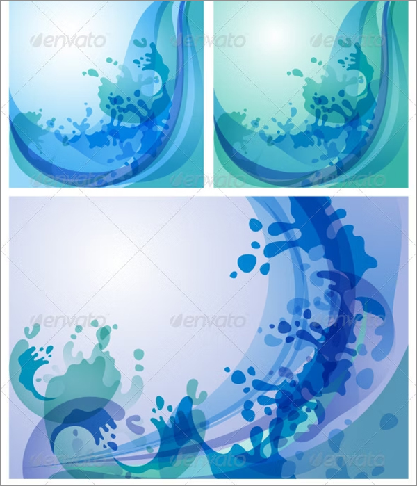 Water Backgrounds Set