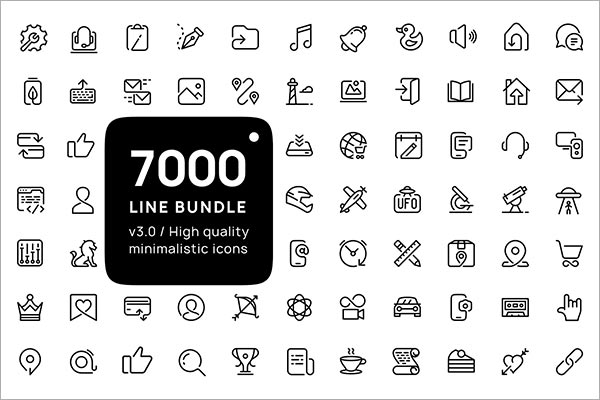 Premium Outline Icons Bundle