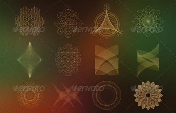 Geometric PSD, Vector Shapes Template