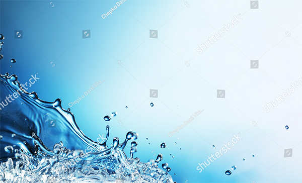 Abstract Splash Water Blue Background