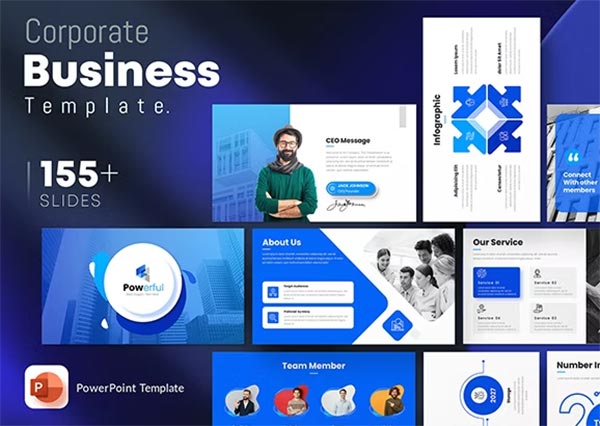 Corporate Business PowerPoint Presentation Design Template