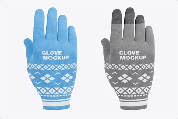Winter Gloves Mockups