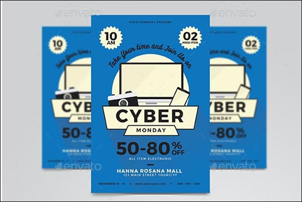 Cyber Monday Print Flyer Templates