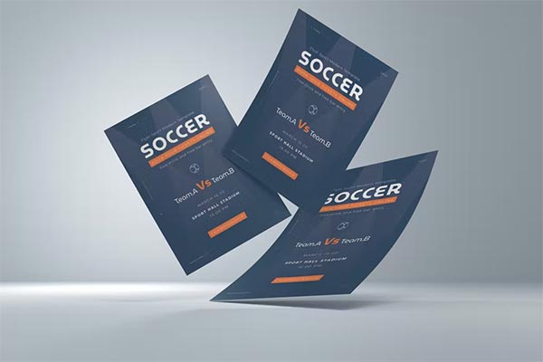 Soccer CMYK Flyer Template