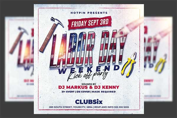 Labor Day Flyer Template Designs