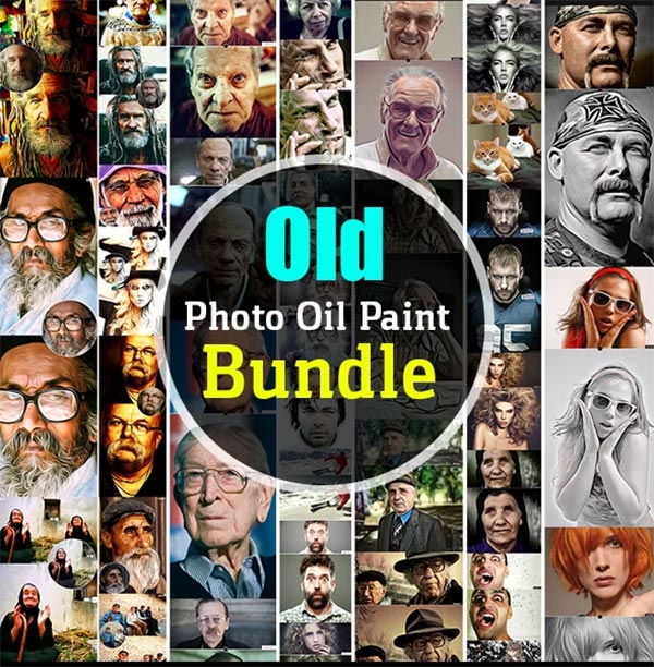 Old Photo Oil Paint Bundle