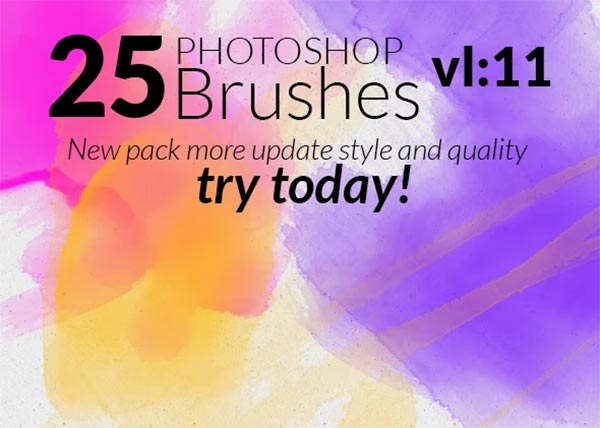 Watercolor Photoshop Brush Template