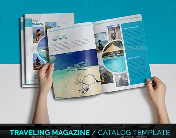 Traveling Magazine Catalog PSD Template