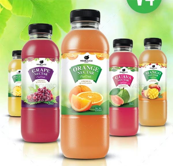 Juice Bottle Label Template Designs