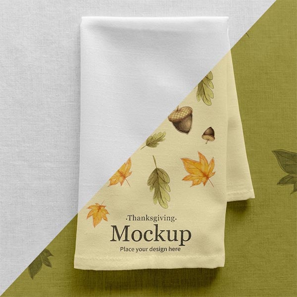 Free PSD Napkin Mockup