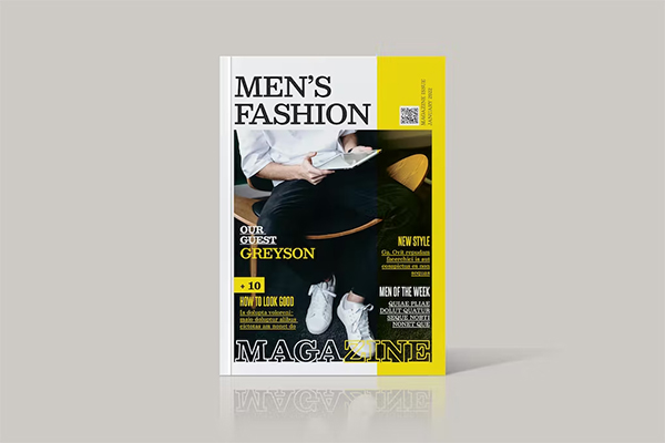 Men's Fashion Magazine PSD Design