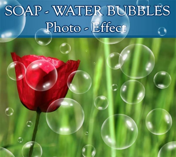 Soap Water Bubbles PSD Brushes