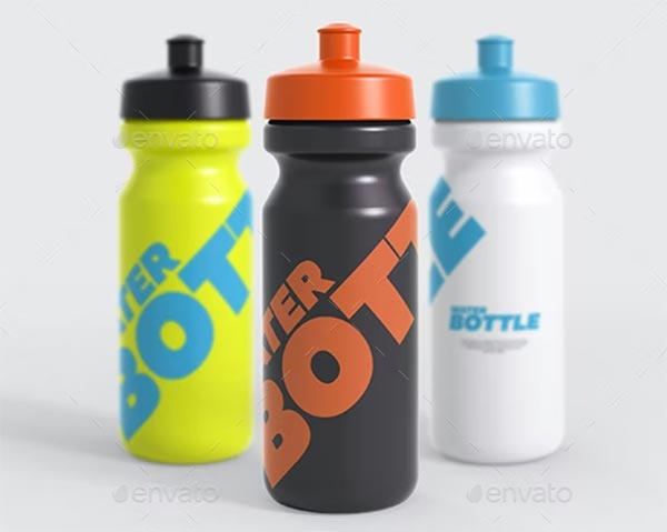 Water Bottle Photoshop Mock-Up