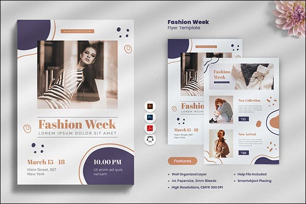 Fashion Week Show Flyer Template