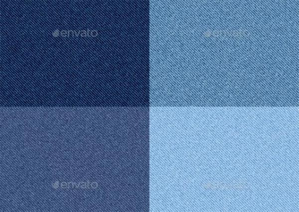 Denim Texture Seamless Blue Checkered Pattern
