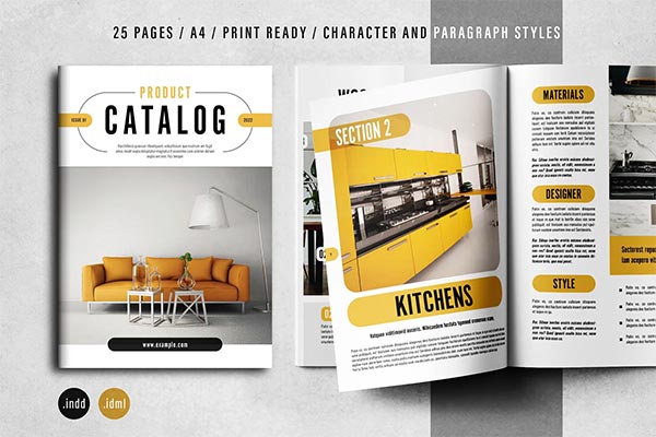 Product Catalog Layout Template