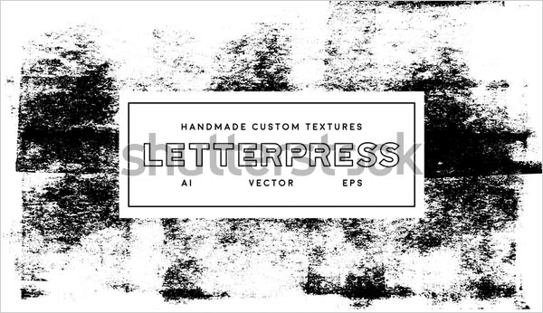 Letterpress Vector Texture Template