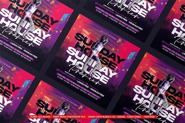 Professional Night Club Event Flyer Template