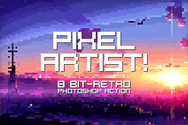 Pixel Artist Photoshop Action