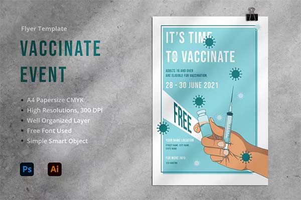 Vaccination Promotion Flyer and Poster