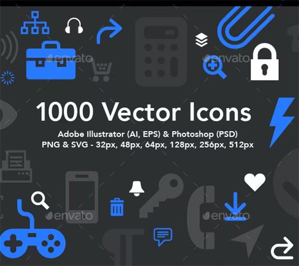 High Quality Vector Icons Template