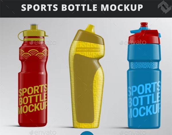 Sports Water Bottle Mockups