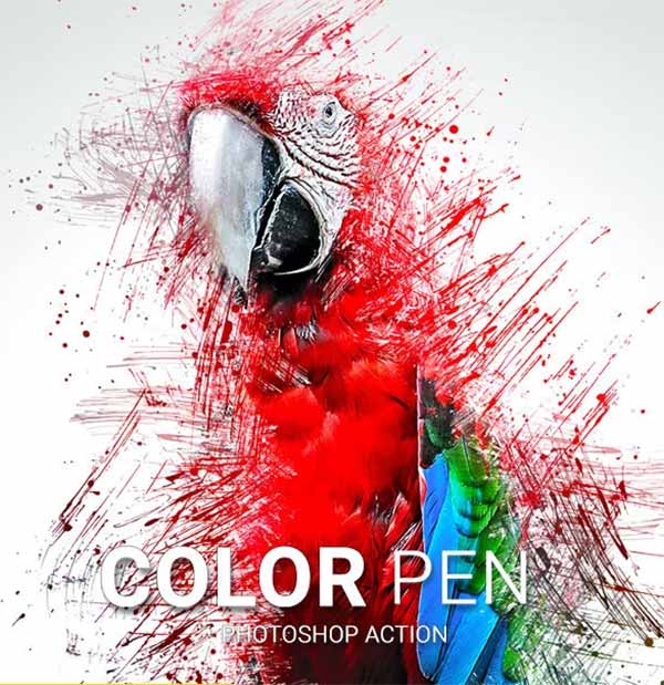 Color Pen Photoshop Action