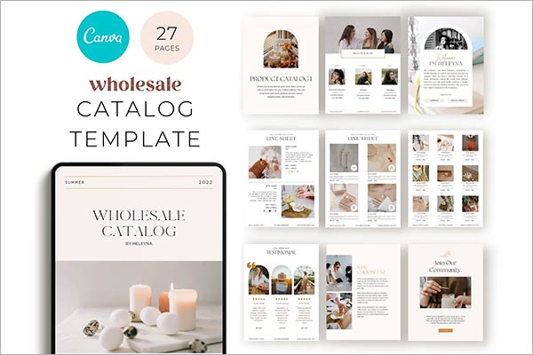 Product Catalog Canva Template