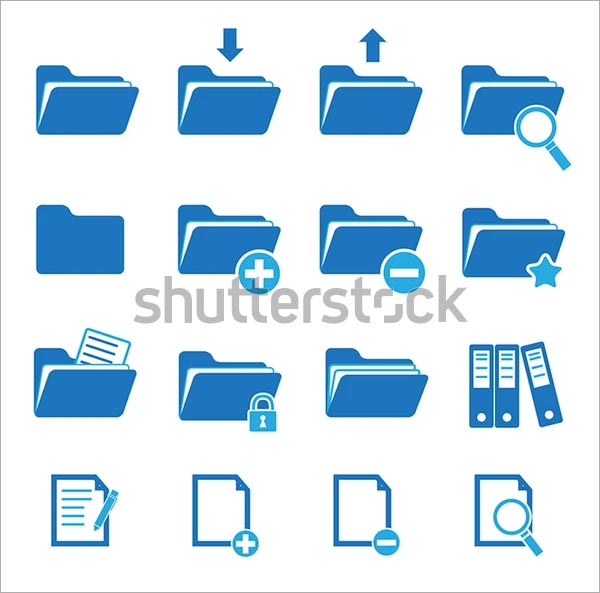 Vector Folder Icon set