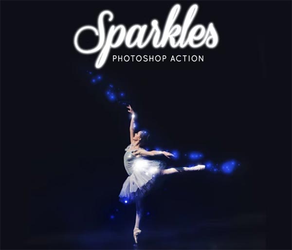 Galaxy Sparkles Photoshop Action