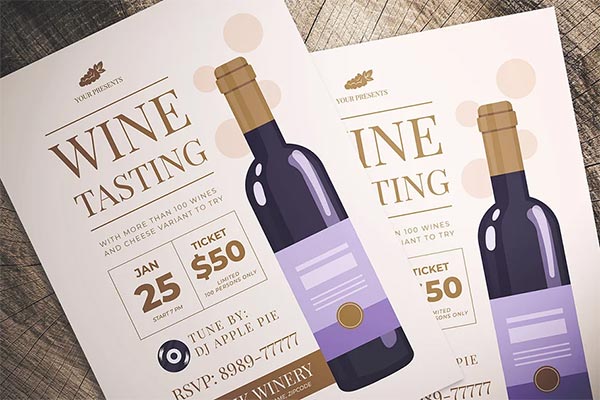 Wine Tasting Event Flyer Design