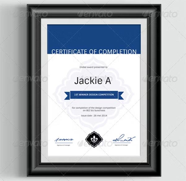 Modern & Clean Certificate Template