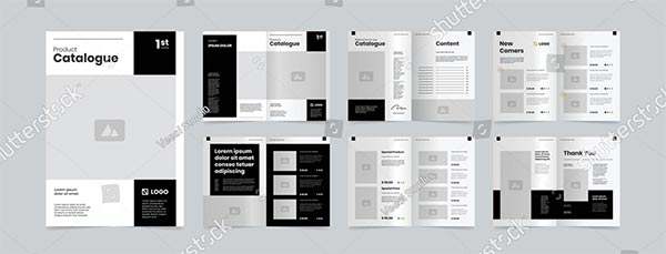 Product Catalog Vector Design Template