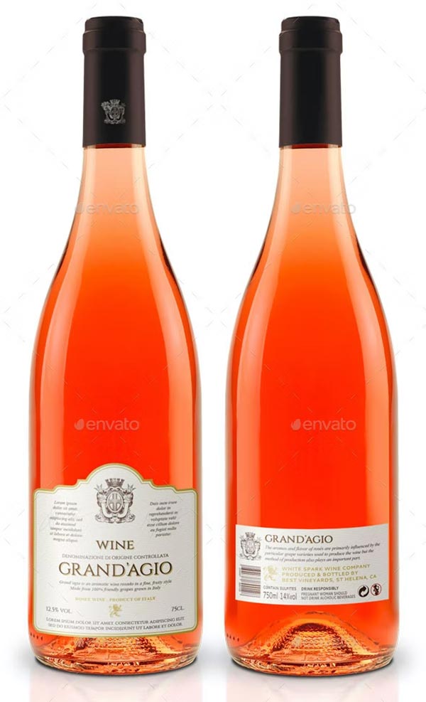 Grand'Agio - Wine Label Vector Template