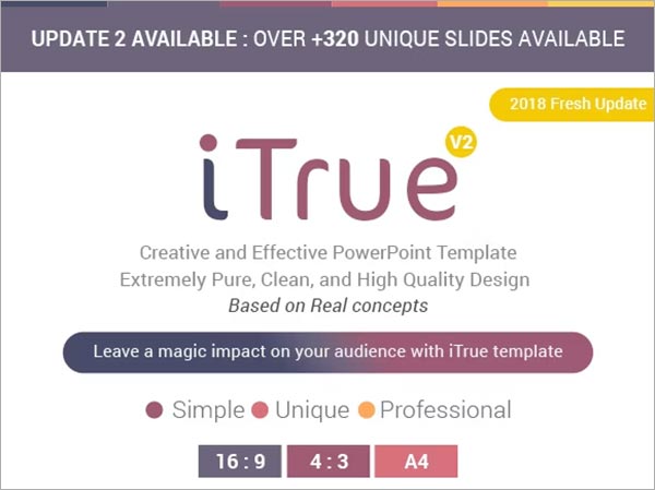 ITrue Premium PowerPoint Presentation Template