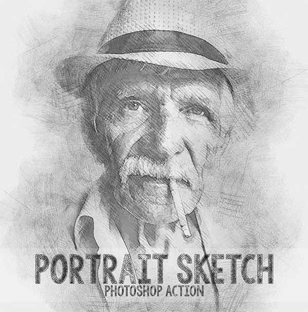 Portrait Sketch Photoshop Actions