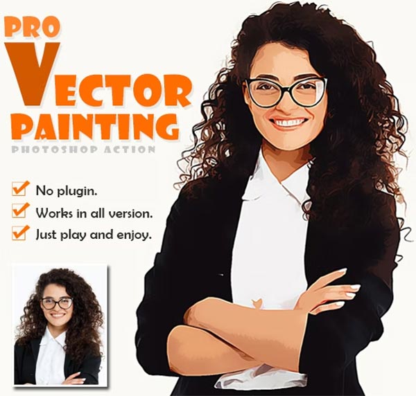 Pro Vector Painting Photoshop Action