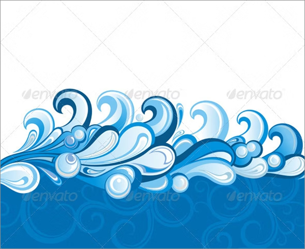 Water Background Vector Design