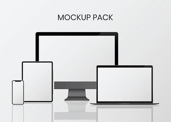 Free Laptop PSD Mockup Template