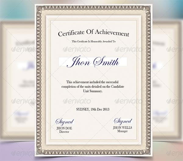 Simple & Clean Certificate Template