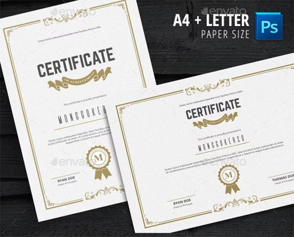 Simple Multipurpose Certificate Design