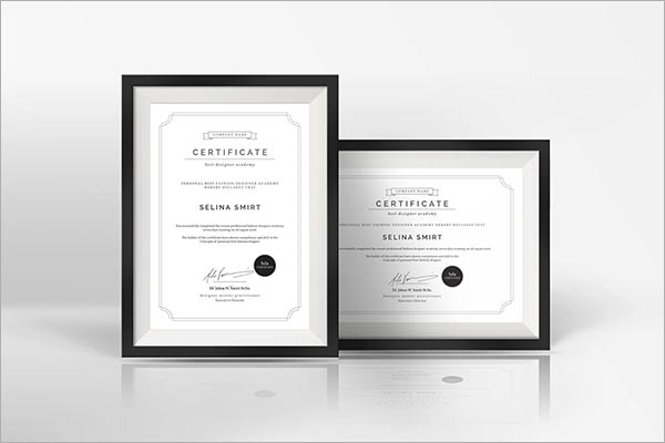 Clean Certificates Template