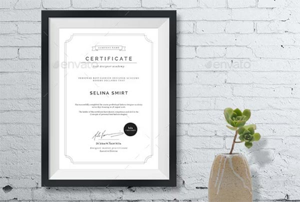 Clean Certificates Template Design