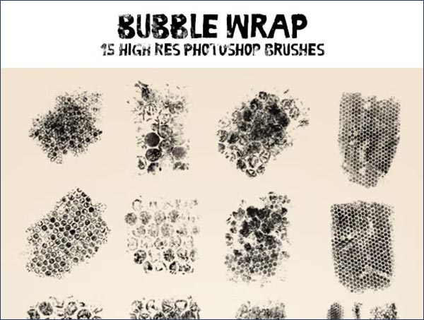 High-Res Bubble Wrap Brushes
