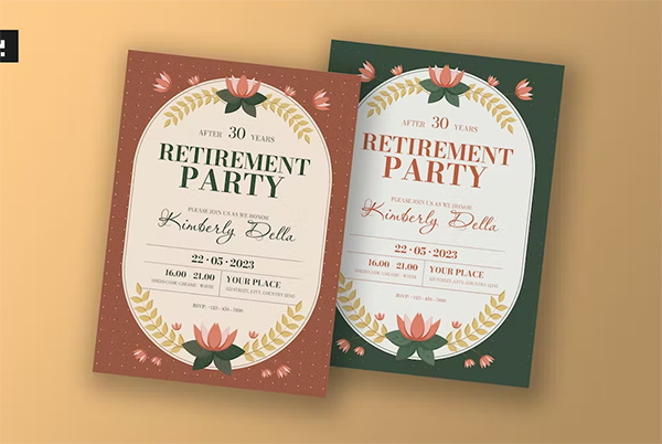 Editable Retirement Party Invitation