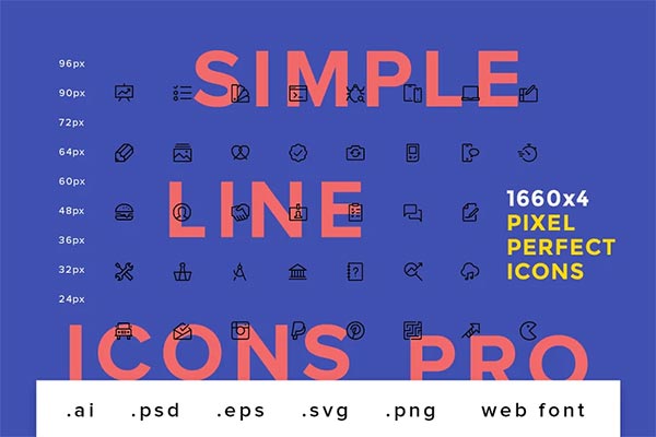 Simple Line Icons Pro Template