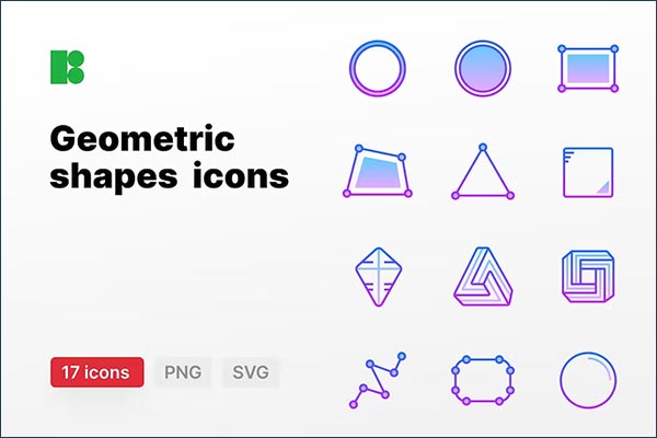 Geometric shapes Template