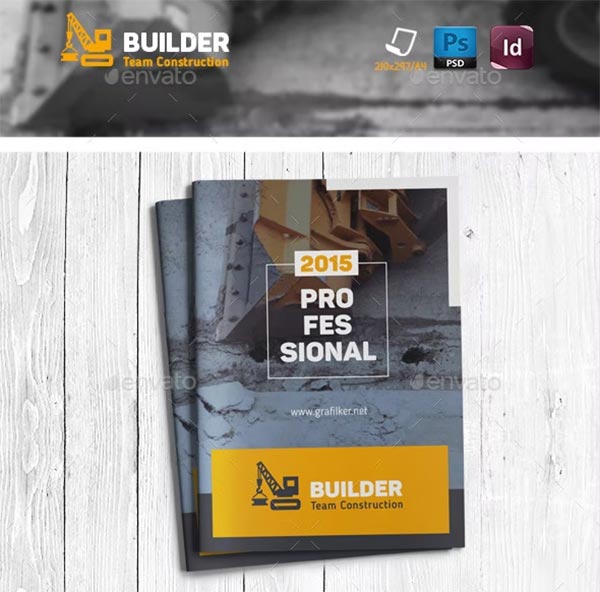 Construction InDesign Brochure Templates