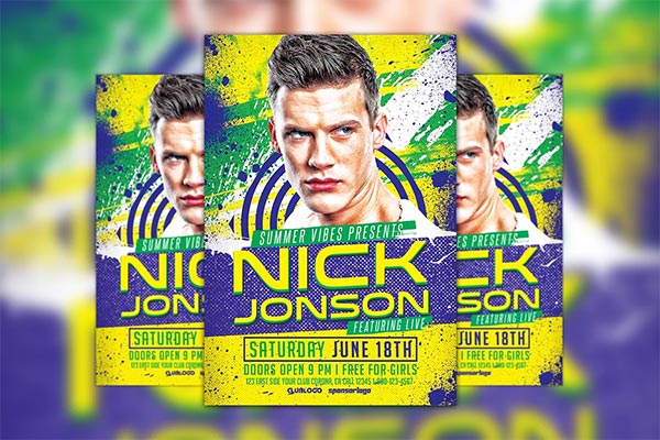Club Party DJ Event Flyer Template