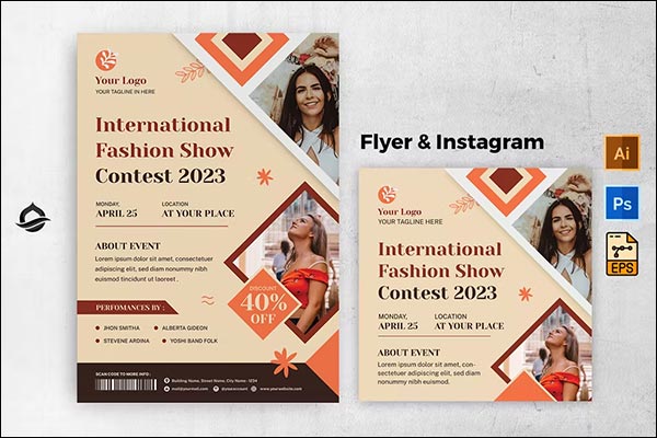 Event Fashion Show Flyer Template